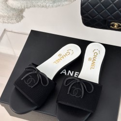 Bow chanel slippers