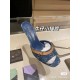  Lv  24 denim kitten heel shoes 