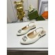 GUCCI Horse-bit buckle flat ballet shoes