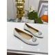 GUCCI Horse-bit buckle flat ballet shoes