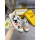 Fendi domino FF fabric low-tops