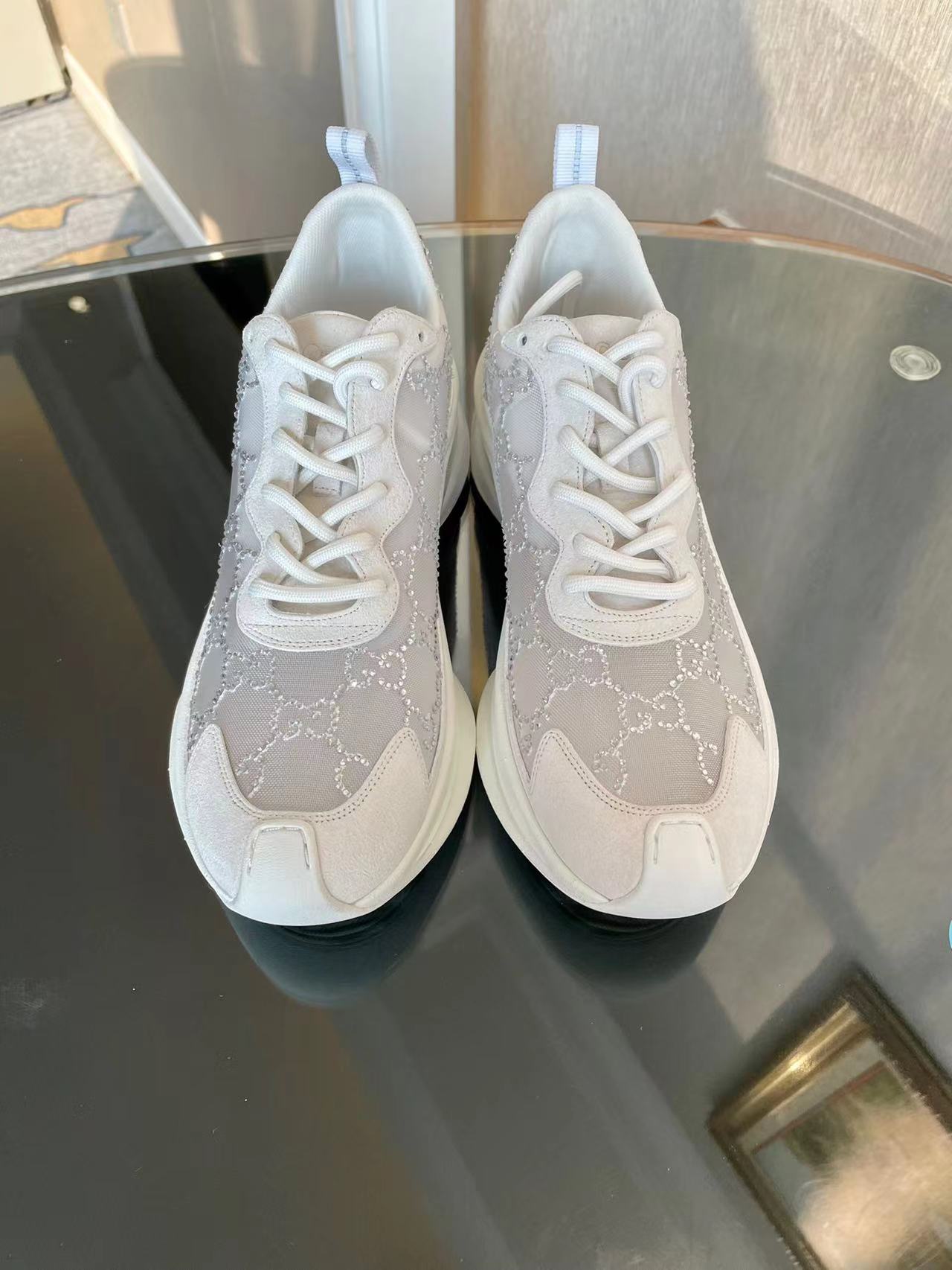 GUCCI Run sneakers bling bling Rhinestone shoes