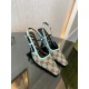 GUCCI Vintage Middle aged hot diamond mesh sandals