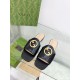 GUCCI Flat bottomed flip flops hardware GG logo