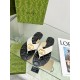 GUCCI Flat bottomed flip flops hardware GG logo