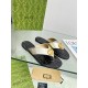 GUCCI Flat bottomed flip flops hardware GG logo