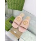 GUCCI Flat bottomed flip flops hardware GG logo