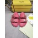 Fendi Double strap flat bottomed slippers