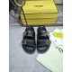 Fendi Double strap flat bottomed slippers