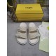 Fendi Double strap flat bottomed slippers