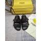 Fendi Double strap flat bottomed slippers