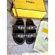 Fendi Double strap flat bottomed slippers