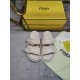 Fendi Double strap flat bottomed slippers