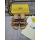 Fendi Double strap flat bottomed slippers