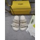 Fendi Double strap flat bottomed slippers