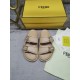 Fendi Double strap flat bottomed slippers