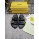 Fendi Double strap flat bottomed slippers