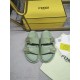 Fendi Double strap flat bottomed slippers