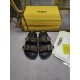 Fendi Double strap flat bottomed slippers