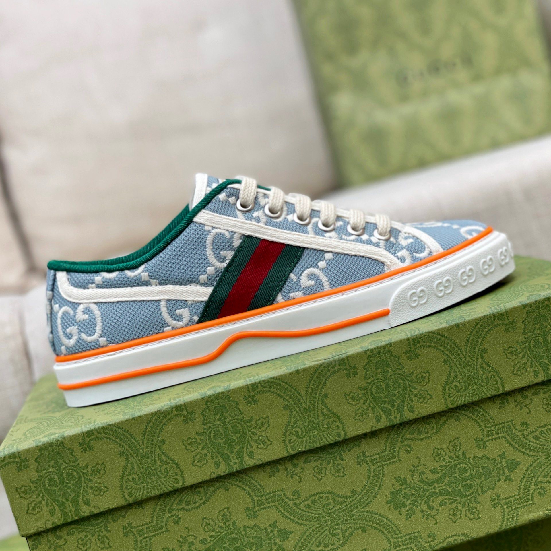 GUCCI tennis 1977 Classic canvas shoes