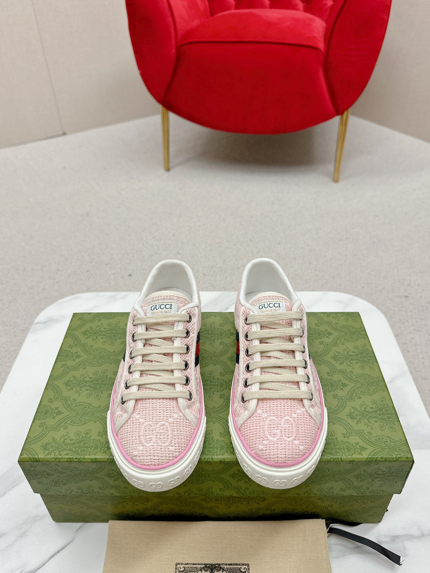 GUCCI tennis 1977 Classic canvas shoes