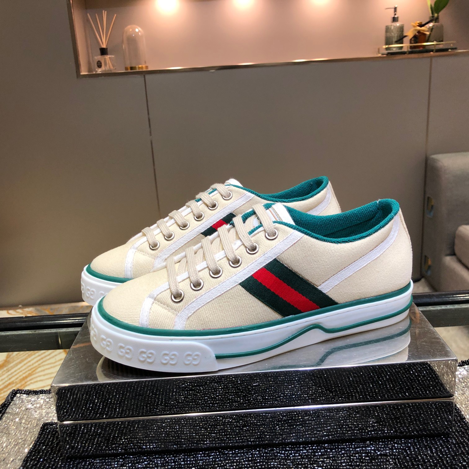 GUCCI tennis 1977 Classic canvas shoes