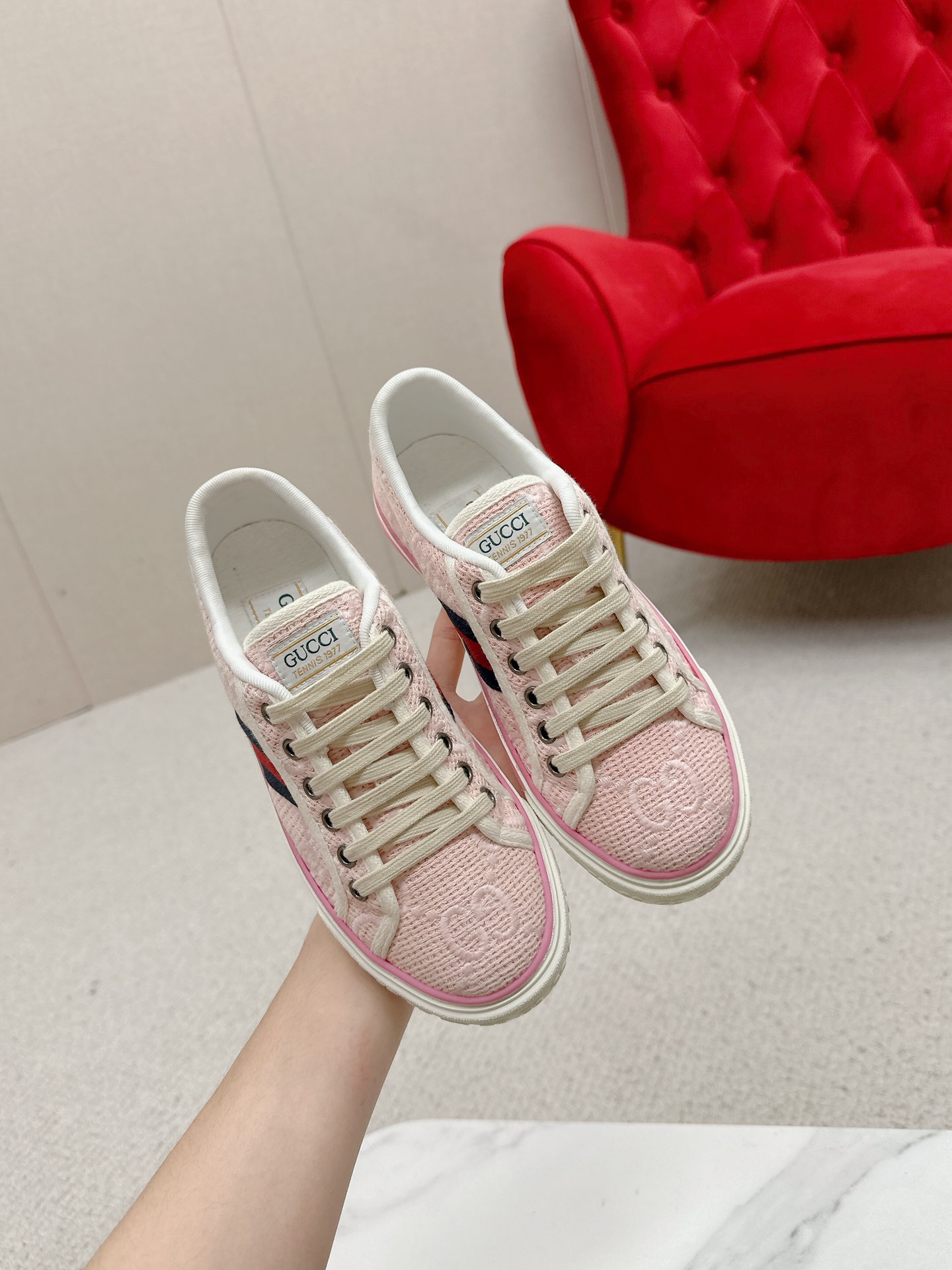 GUCCI tennis 1977 Classic canvas shoes