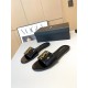 SAINT LAURENT Counter flat bottom slippers