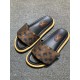 LV Pool Pillow Comfort Embossed logo flat bottom slippers