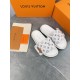 LV Pool Pillow Comfort Embossed logo flat bottom slippers