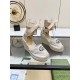 GUCCI New Slope Heel Thick Sole Fisherman Sandals