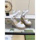 GUCCI New Slope Heel Thick Sole Fisherman Sandals