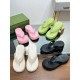 Gucci explosions summer platform shoes platform flip flops jelly beach shoes.