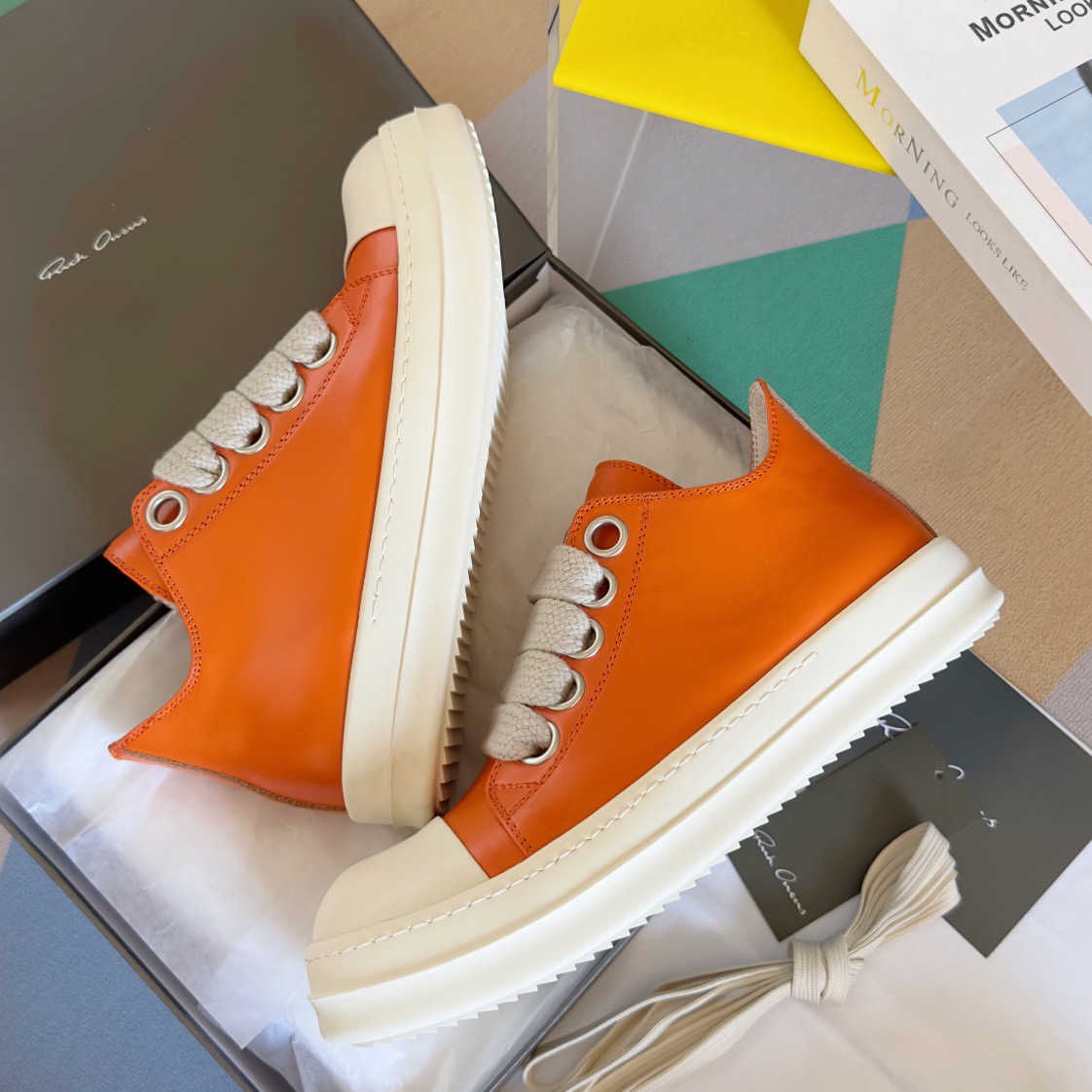 RICK OWENS LUXOR Retro casual canvas shoes