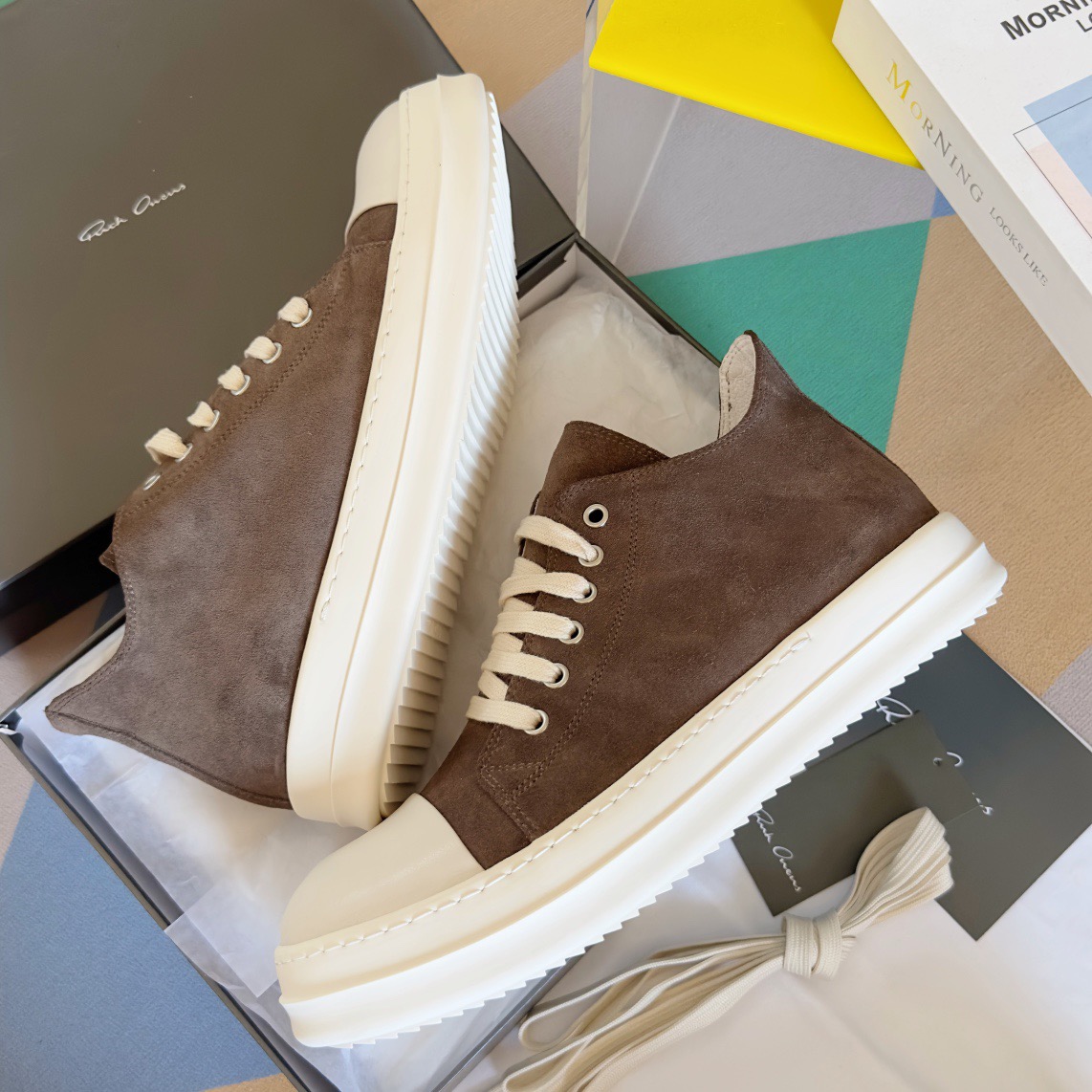 RICK OWENS LUXOR Retro casual canvas shoes