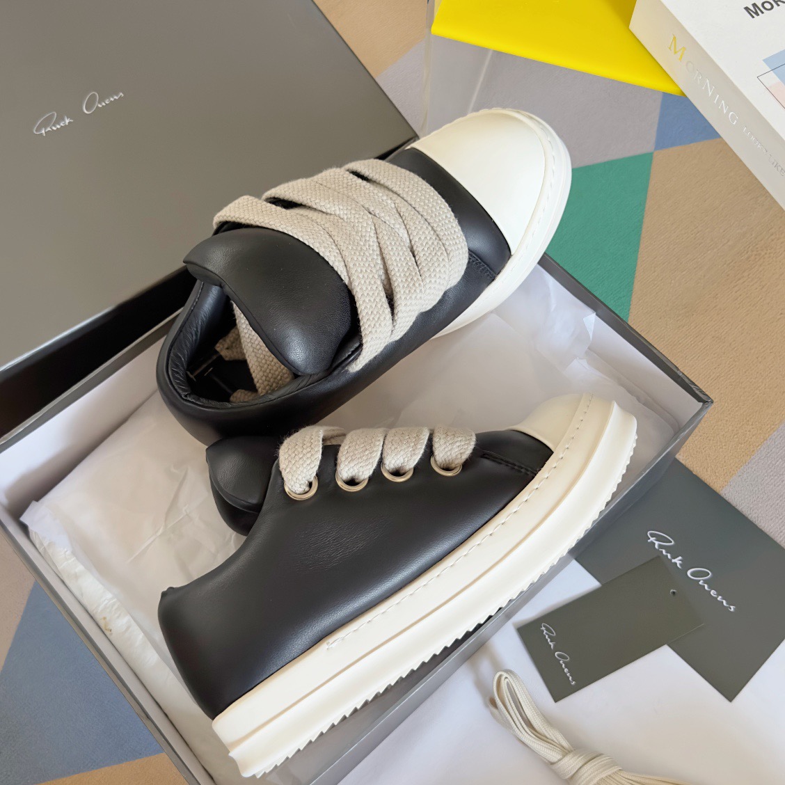 RICK OWENS LUXOR Retro casual canvas shoes