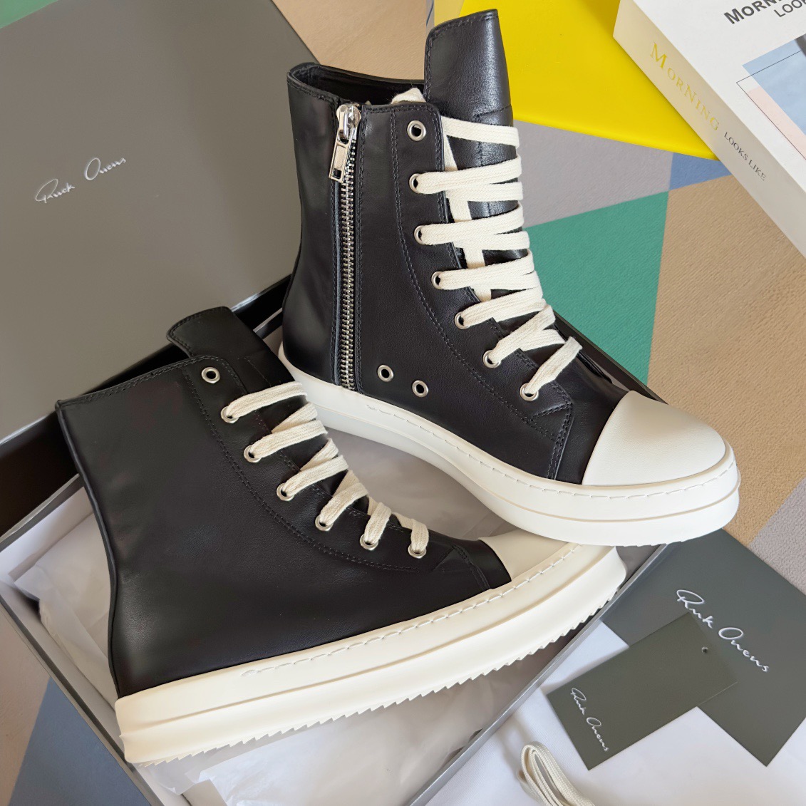 RICK OWENS LUXOR Retro casual canvas shoes