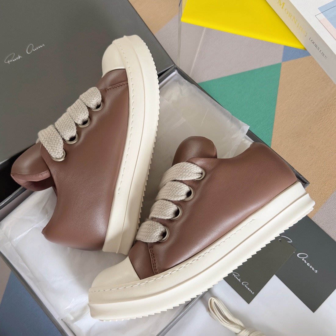 RICK OWENS LUXOR Retro casual canvas shoes