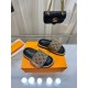 LV Denim printed fabric anti slip slippers