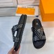 LV Hot diamond rubber slippers