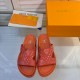 LV Hot diamond rubber slippers