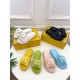 Fendi Space cotton pocket casual slippers