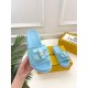 Fendi Space cotton pocket casual slippers