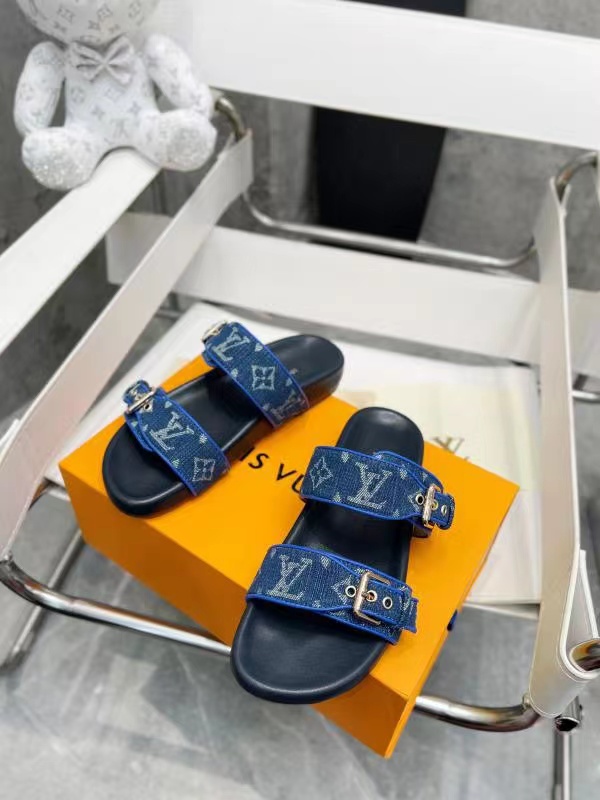 LV Double printed slippers