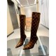 GUCCI Double G pattern woven elastic boots