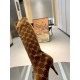 GUCCI Double G pattern woven elastic boots