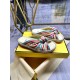 Fendi Flat soled thick soled shoes with tie and tie sandals