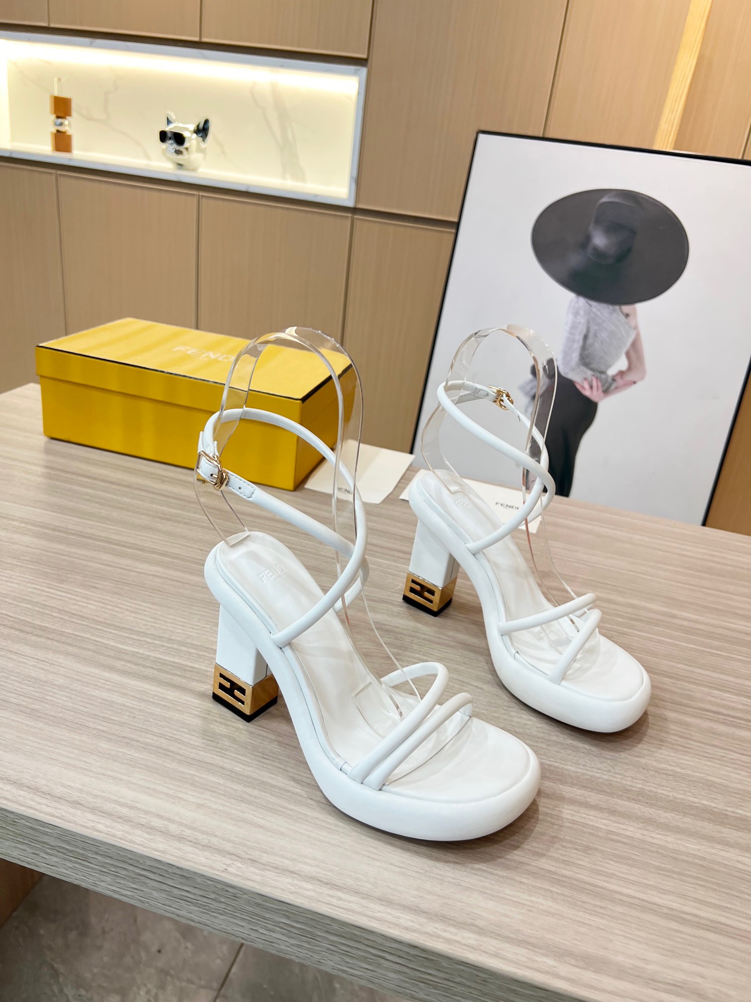 Fendi Traditional Craft High Heel Sandals