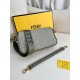 Fendi Classic Baguette Canvas Crafted Shoulder Bag