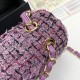 CHANEL Handmade fabric shoulder bag